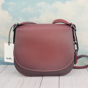 COACH Colorblock Saddle Bag 23 Python